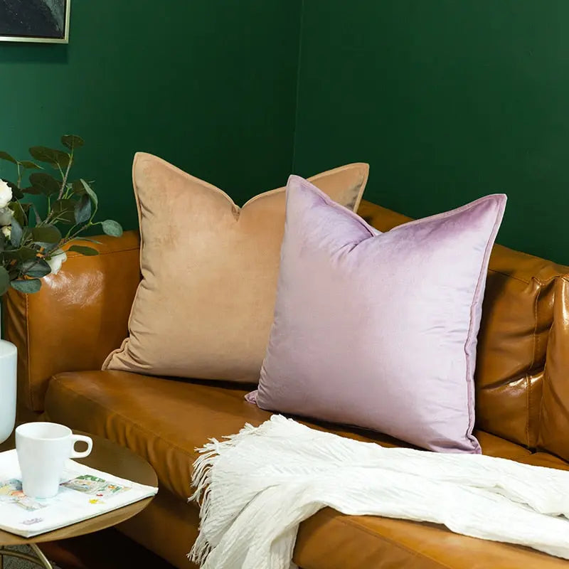 Plush Velvet Pillow Cover - European Design | ventumra