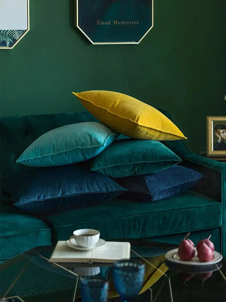 Plush Velvet Pillow Cover - European Design | ventumra