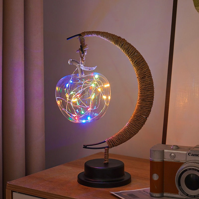 Aurelle | Warm Glass Moon Lamp for Soft Ambient Lighting