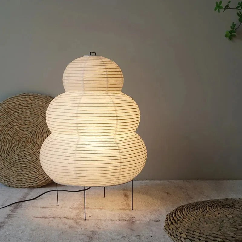 Aurora Washi Sphere Floor Lamp Japanese Inspired Diffused Light