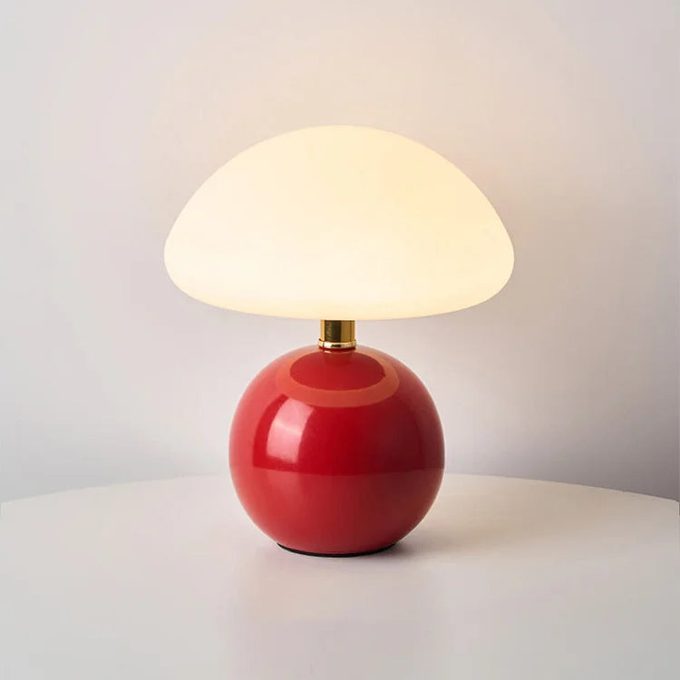 Mushio | Cream Bauhaus Mushroom Accent Lamp For Home Decor