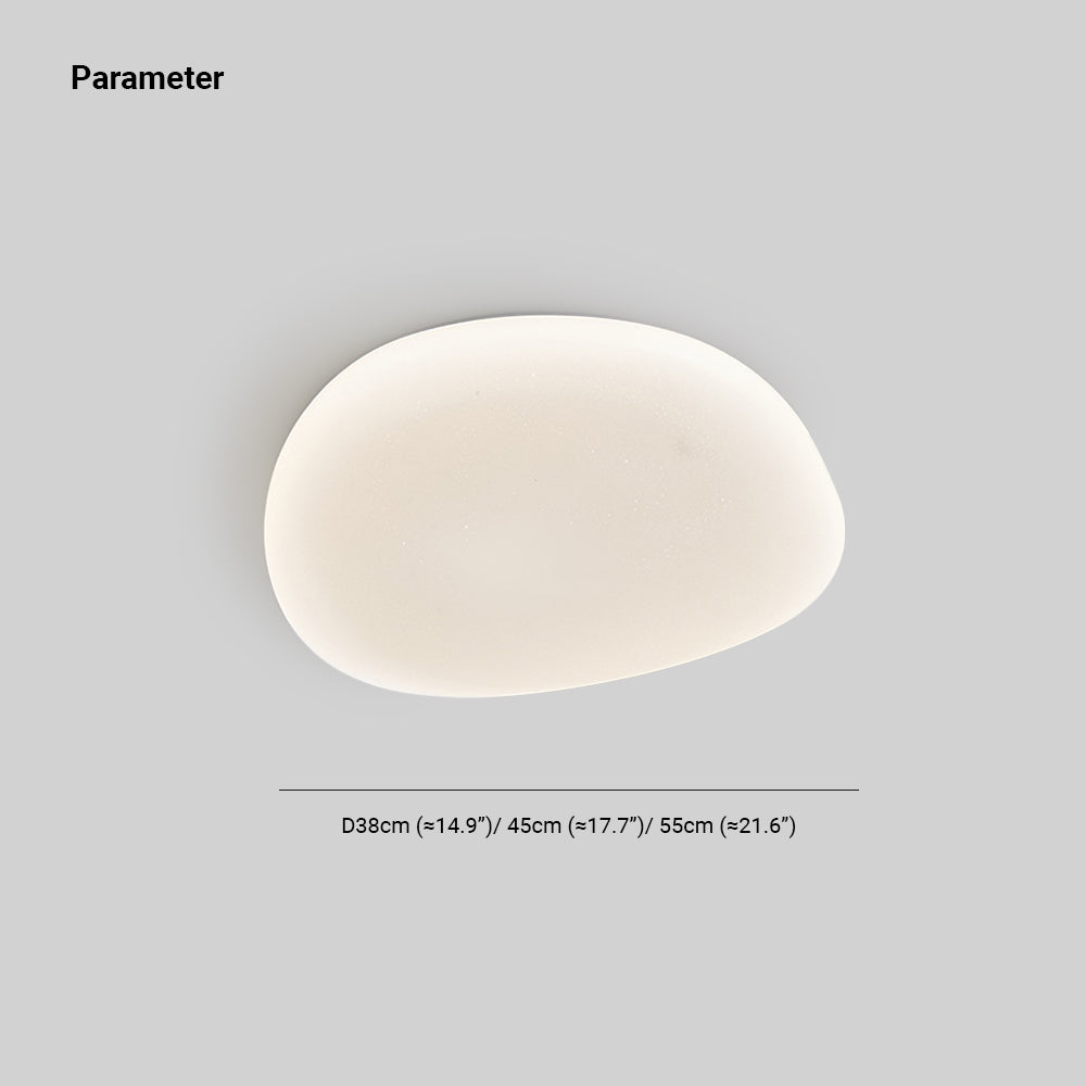 Sayu Flush Mount Ceiling Light, Pebbles Shape | ventumra