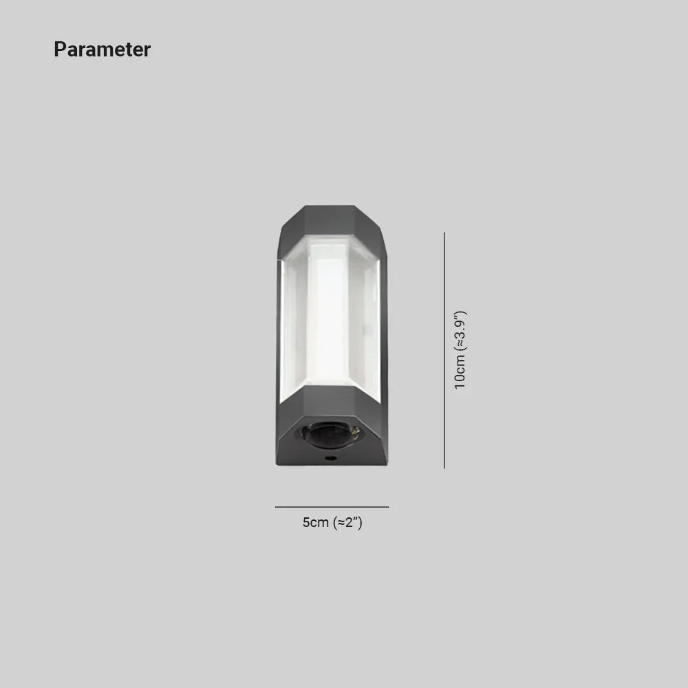 Marve Nordic Up Down Outdoor Wall Lamp, White/Black | ventumra