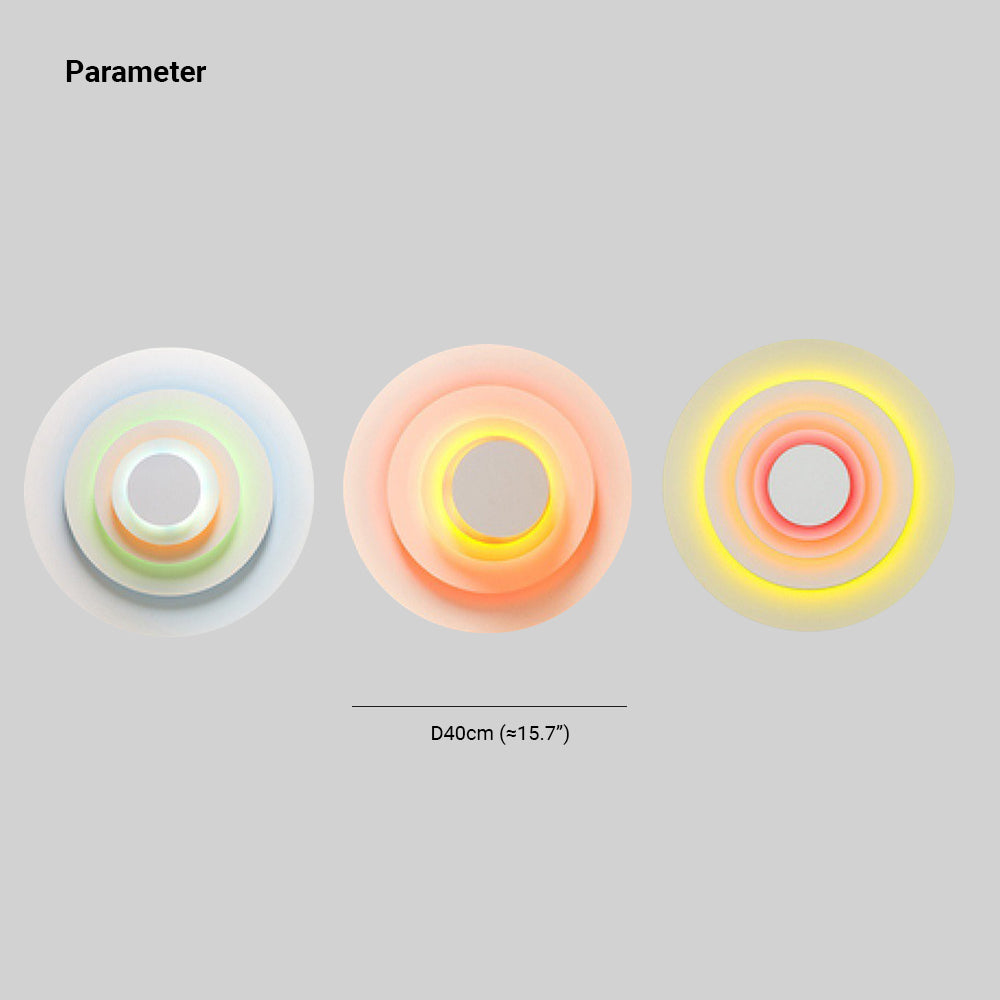 Aria Circular 3-in-1 Colorful LED Wall Lamp | ventumra