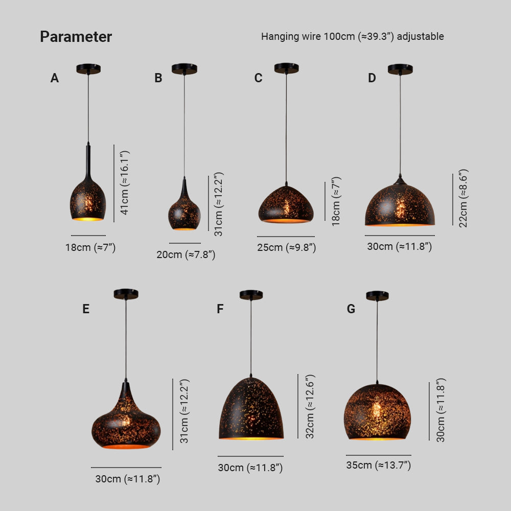 Alessio Geometry Pendant Light, 7 Style | ventumra
