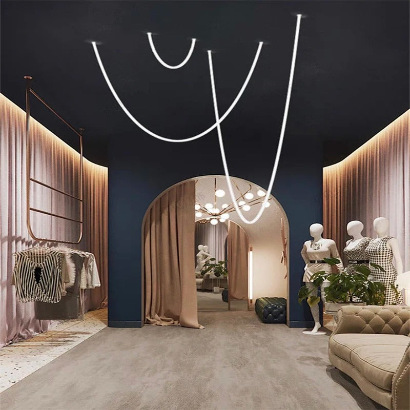 AstraLoop Pendant Light With Flexible LED Loop Tubes