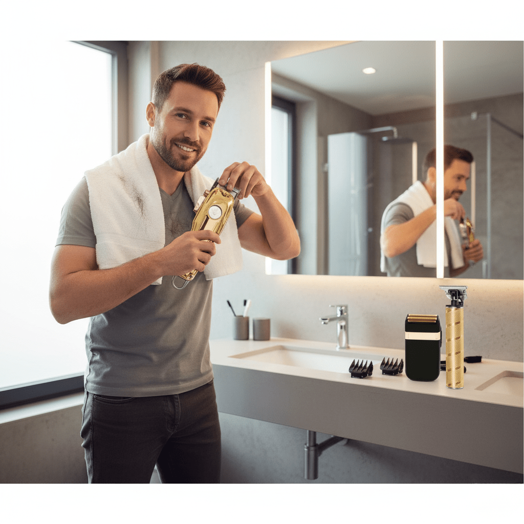 Tondeuse à cheveux rechargeable sans fil NovaTrim avec écran LED