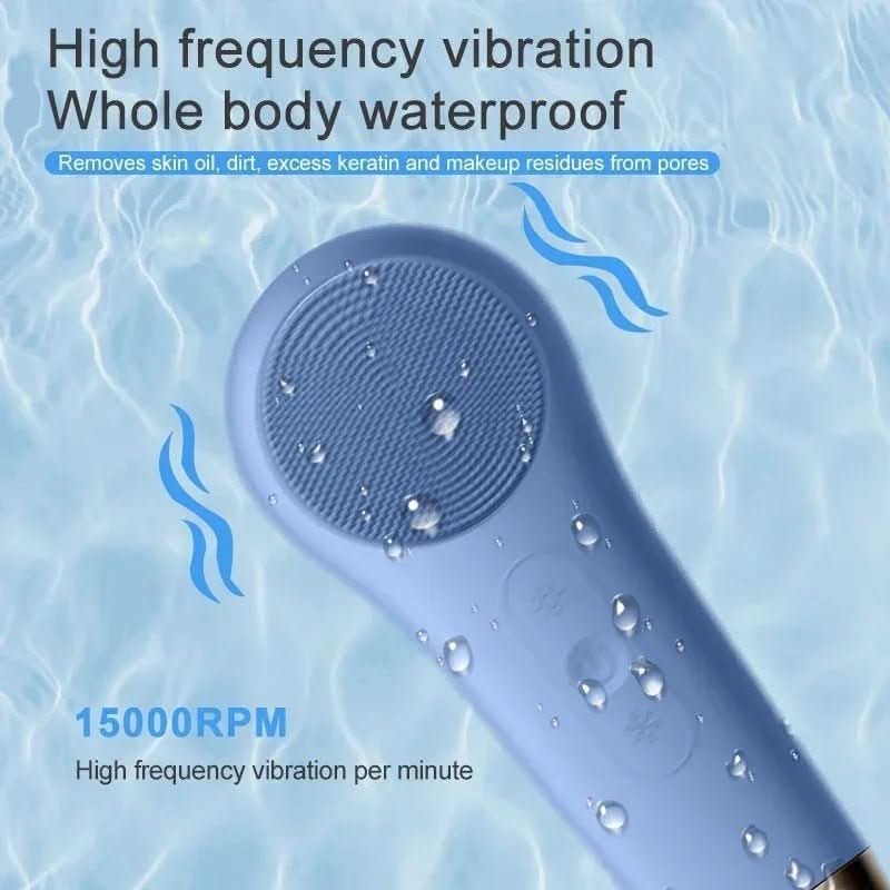 LumaGlow 3-In-1 Facial Brush — Pore Cleansing, Soothing Massage & Treatment