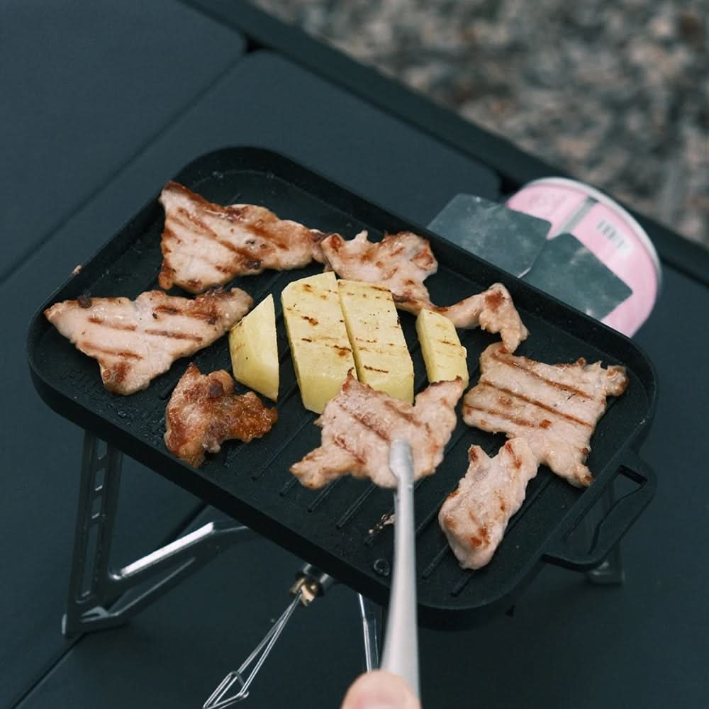 TrailForge Portable Mini Grill Plate Set — Outdoor Cooking Kit