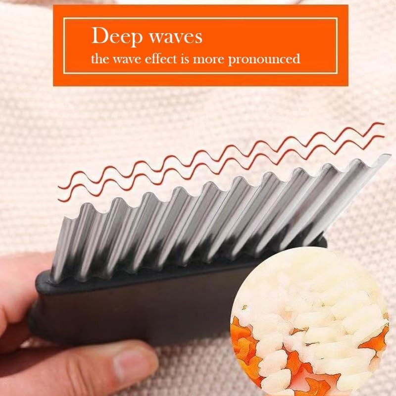 High-Quality Stainless Steel Crinkle Cutter — Rust-Resistant