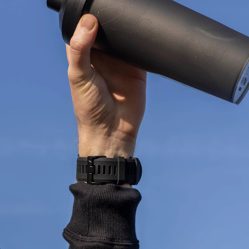 Černý silikonový řemínek k hodinkám pro Garmin Fenix 5 Plus a Fenix 6 Pro | Ventumra