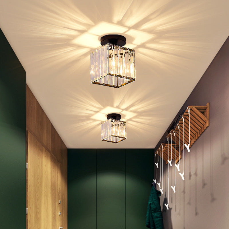 Stonel Modern Metal/Crystal Ceiling Light, 3 Colors | ventumra