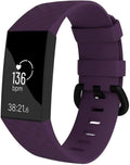 Lila Silikon-Ersatzarmband für Fitbit Charge Four | Ventumra