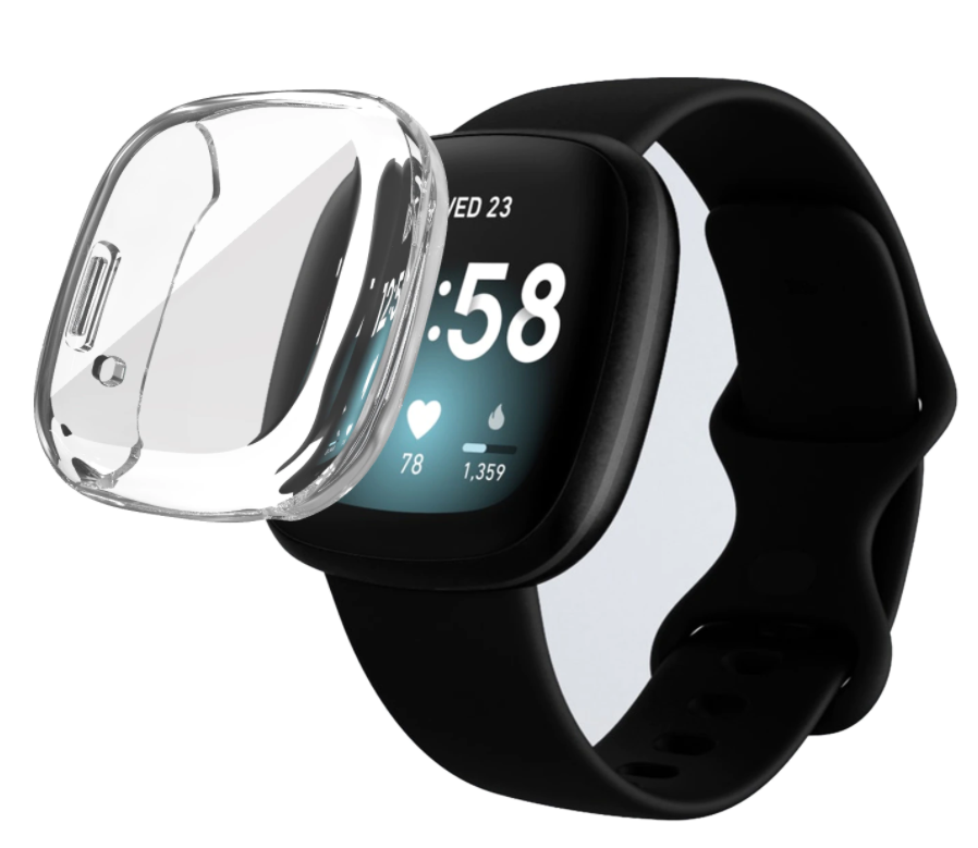 Sleek Slim Clear Case Fitbit Versa 3 With Transparent Cover | Ventumra