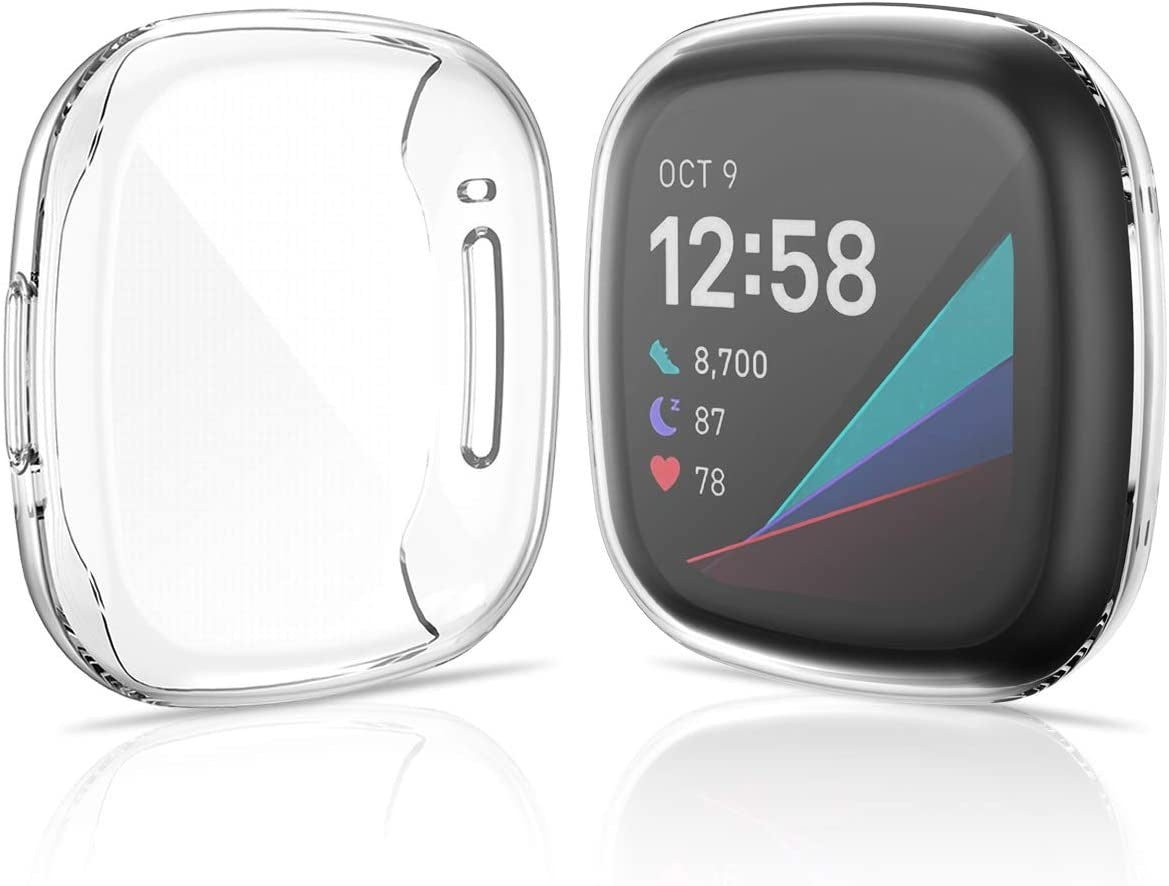 Sleek Slim Clear Case Fitbit Versa 3 With Transparent Cover | Ventumra