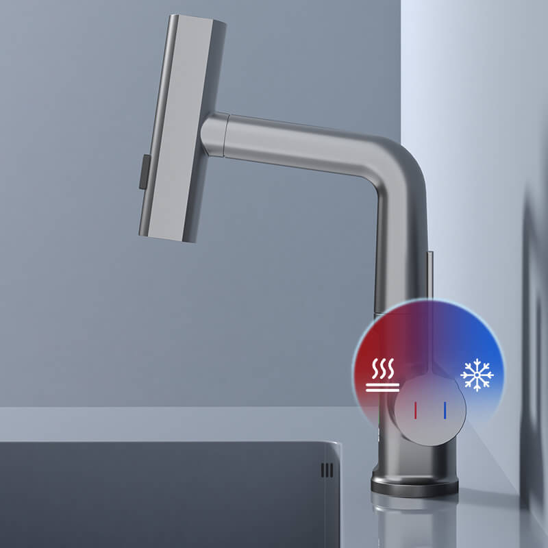Rubinetto flessibile FlexiHahn — LED, 5 modalità di spruzzo, rotazione a 360°