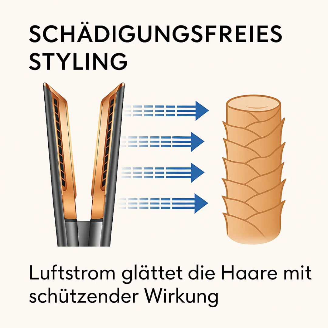 Volyra 2-in-1 Hair Styler — Drying and Straightening in One Step