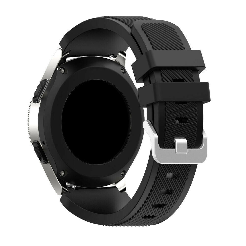 Samsung Galaxy Watch 46mm Black Silicone Strap Band | Ventumra