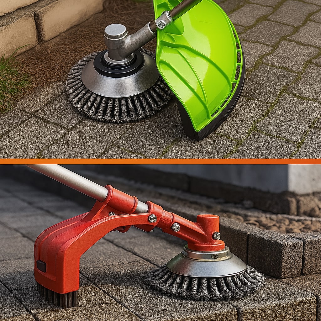 GardenFix Weed Trimmer with 36 Steel Brush Bristles