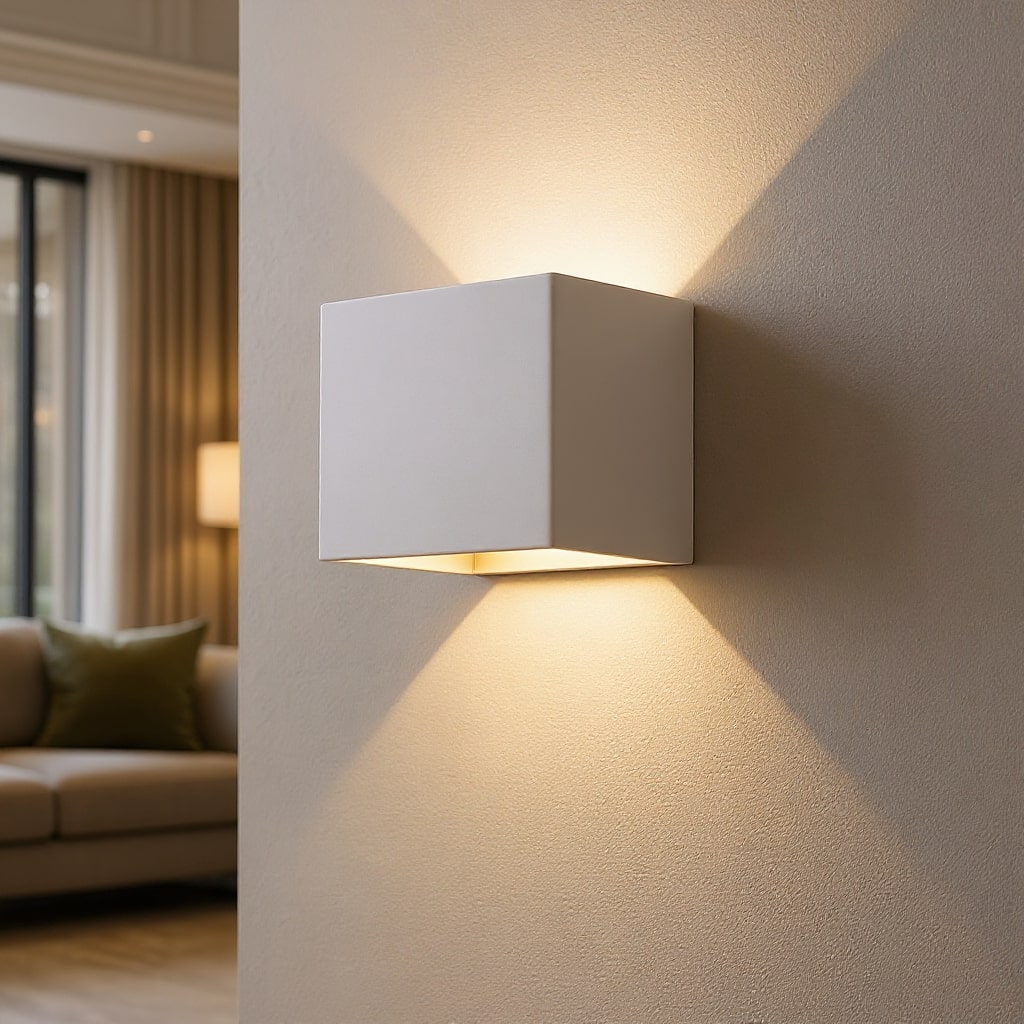 GlowCube Cordless Wall Lamp — Sensor, Rechargeable Battery