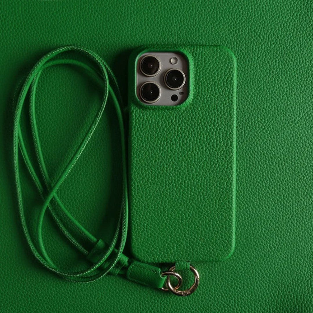 Genuine Leather Phone Case with Crossbody Strap | ventumra