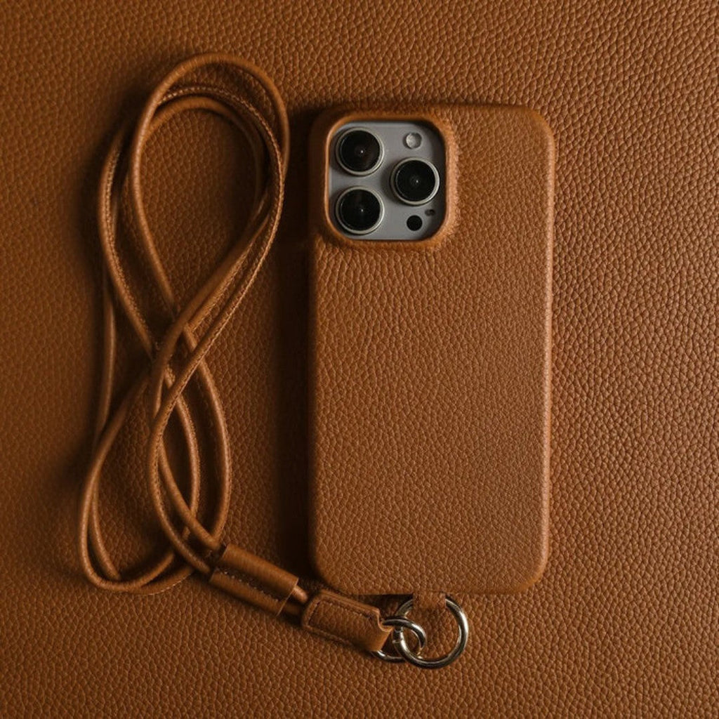 Genuine Leather Phone Case with Crossbody Strap | ventumra