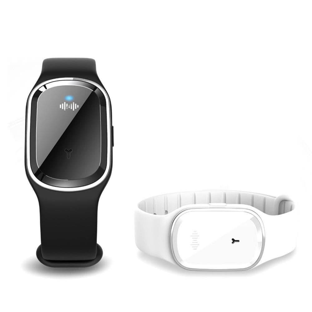 Pulsera repelente de mosquitos ultrasónica AeroGuard — Batería recargable, diseño moderno