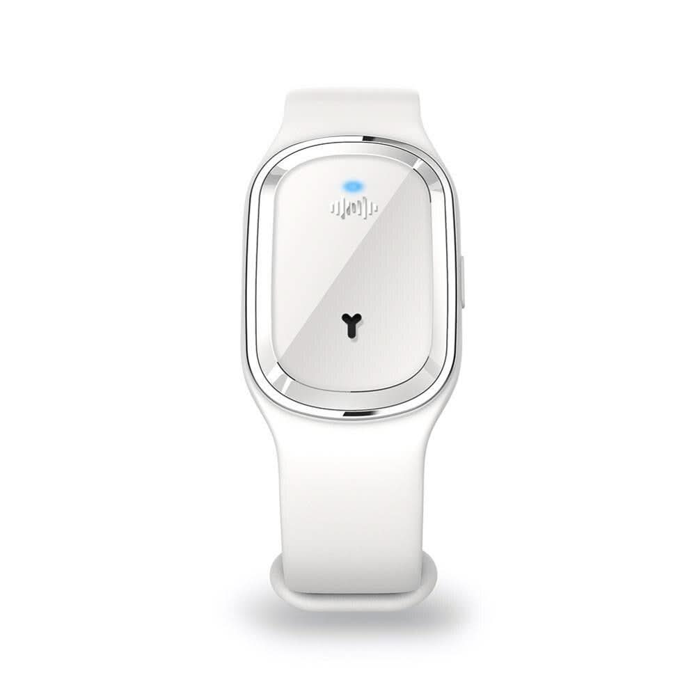 Pulsera repelente de mosquitos ultrasónica AeroGuard — Batería recargable, diseño moderno