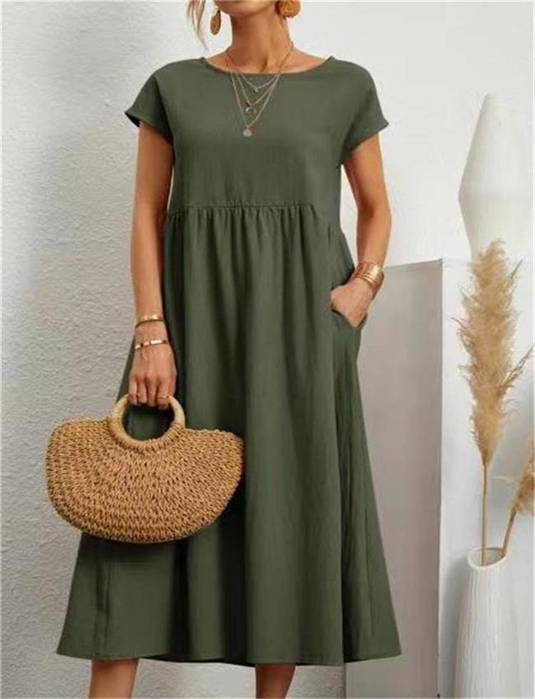 Airy Cotton Midi Sundress | ventumra