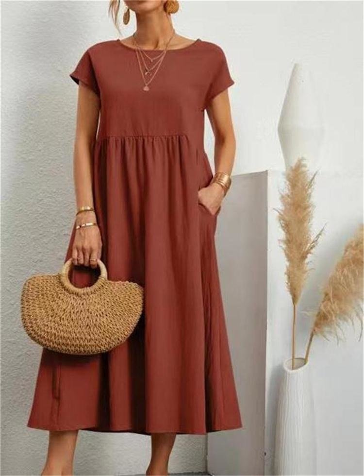Airy Cotton Midi Sundress | ventumra