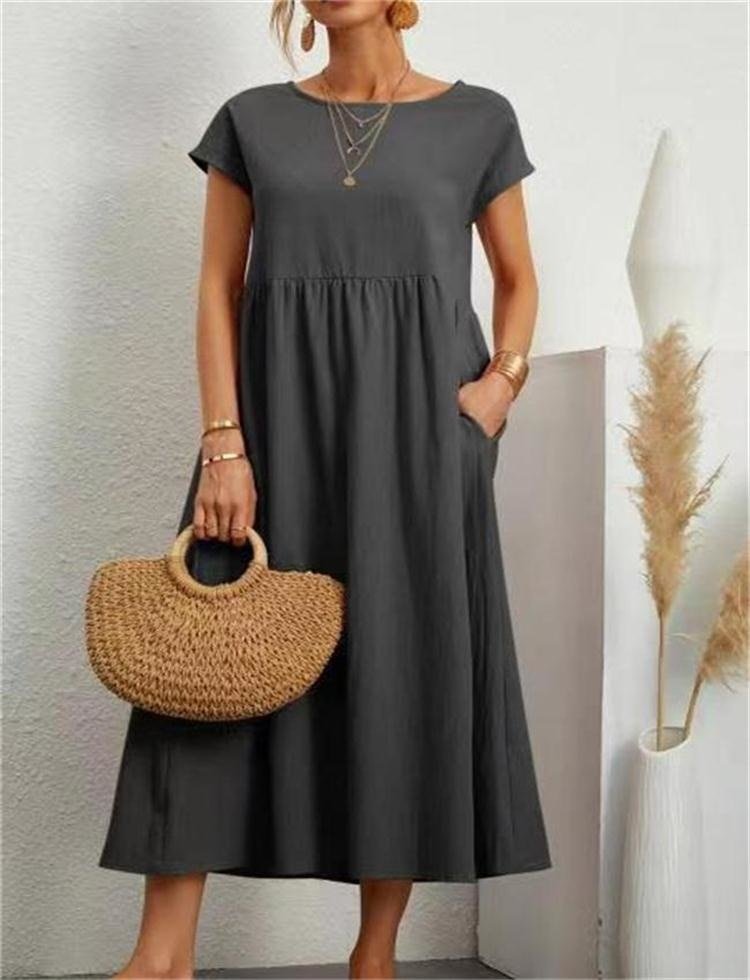 Airy Cotton Midi Sundress | ventumra