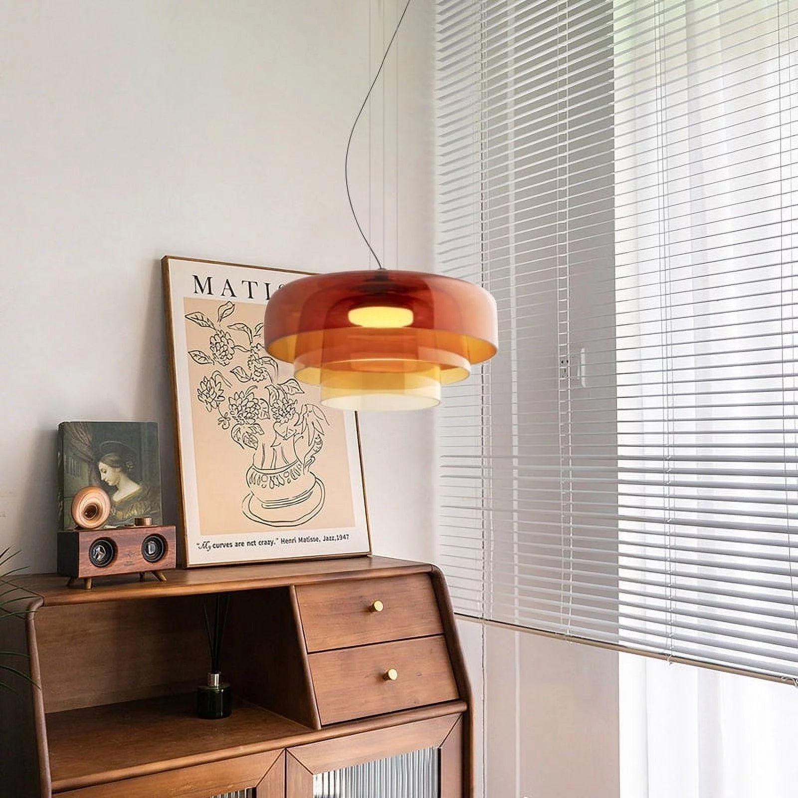 Vespero Glass Ceiling Lamp — Medieval Recessed Style