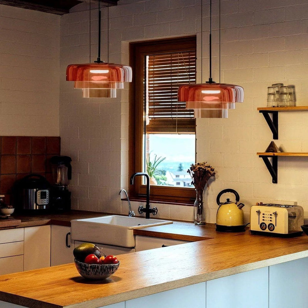 Vespero Glass Ceiling Lamp — Medieval Recessed Style