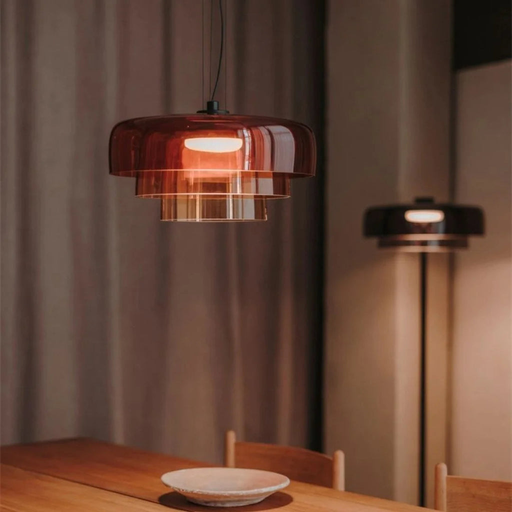 Vespero Glass Ceiling Lamp — Medieval Recessed Style