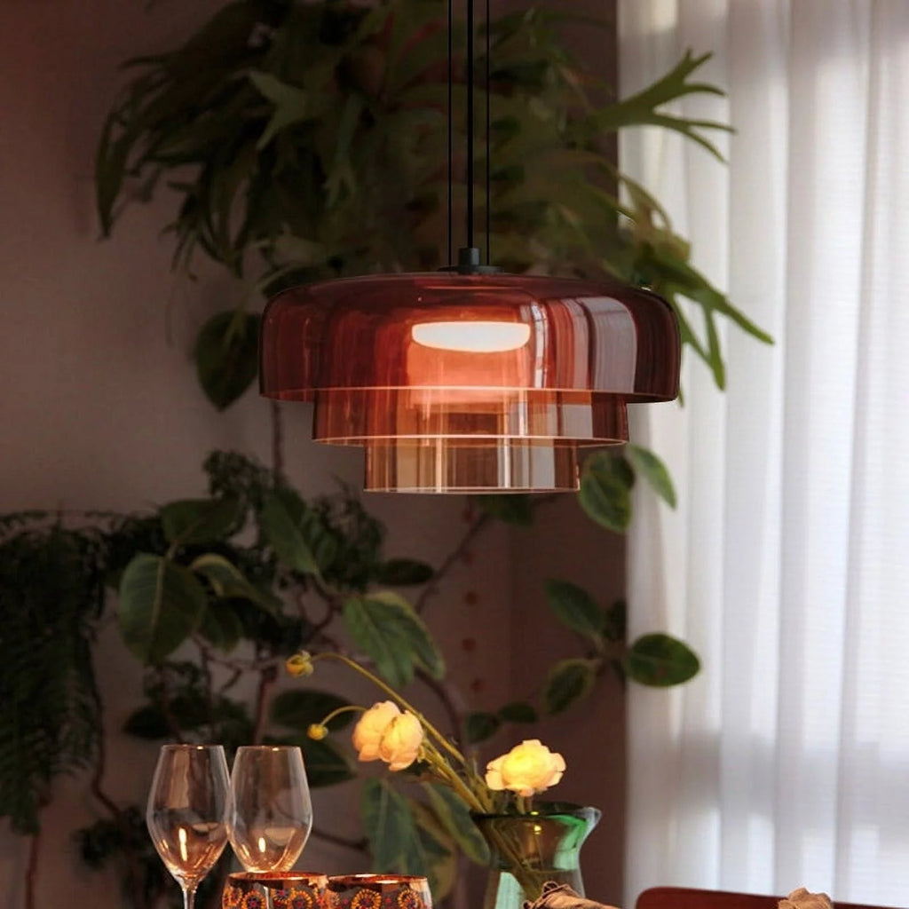 Vespero Glass Ceiling Lamp — Medieval Recessed Style