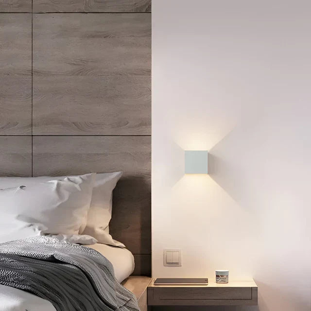 GlowCube Cordless Wall Lamp — Sensor, Rechargeable Battery
