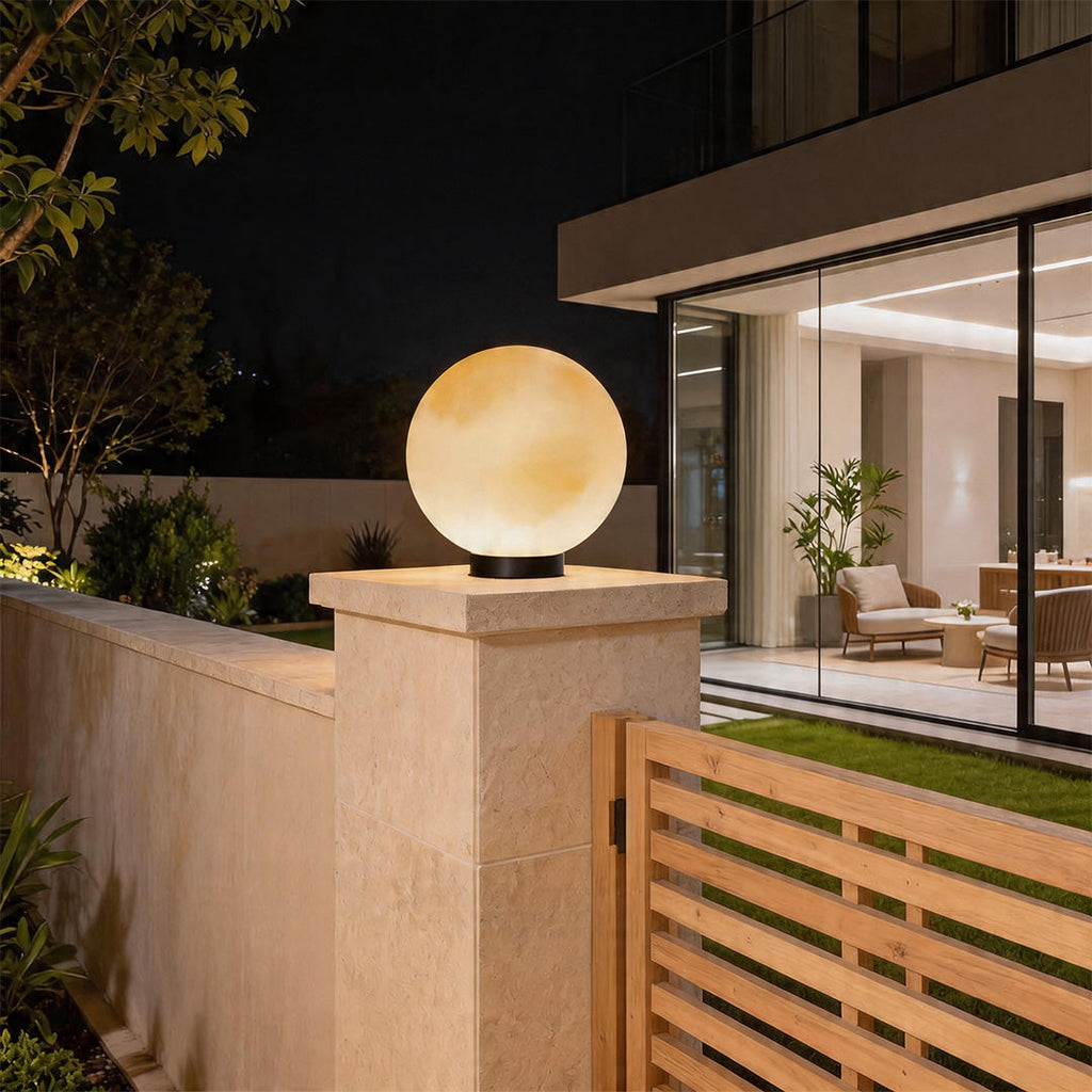 Artemis Moon Globe Post Light | Ventumra