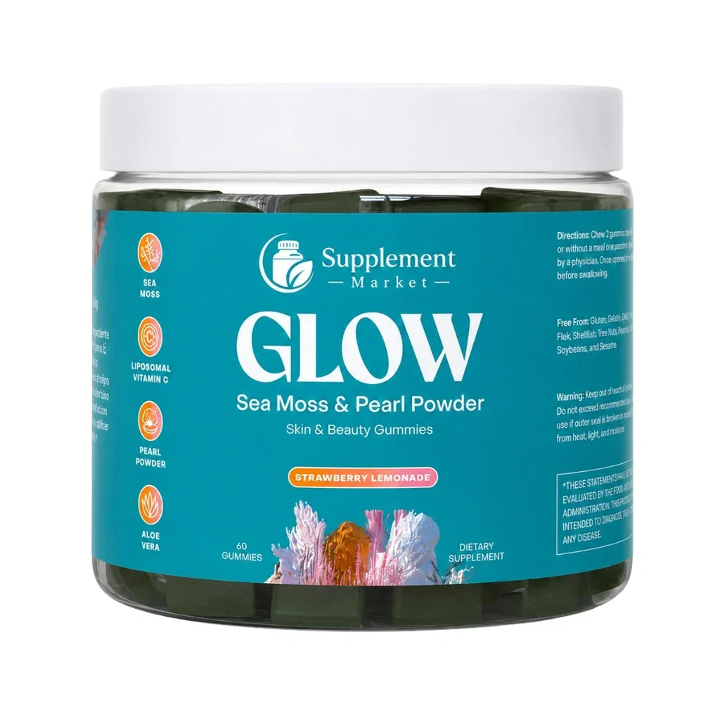 Glow Sea Moss & Pearl Gummies: door de oceaan aangedreven uitstraling & huidhydratatie