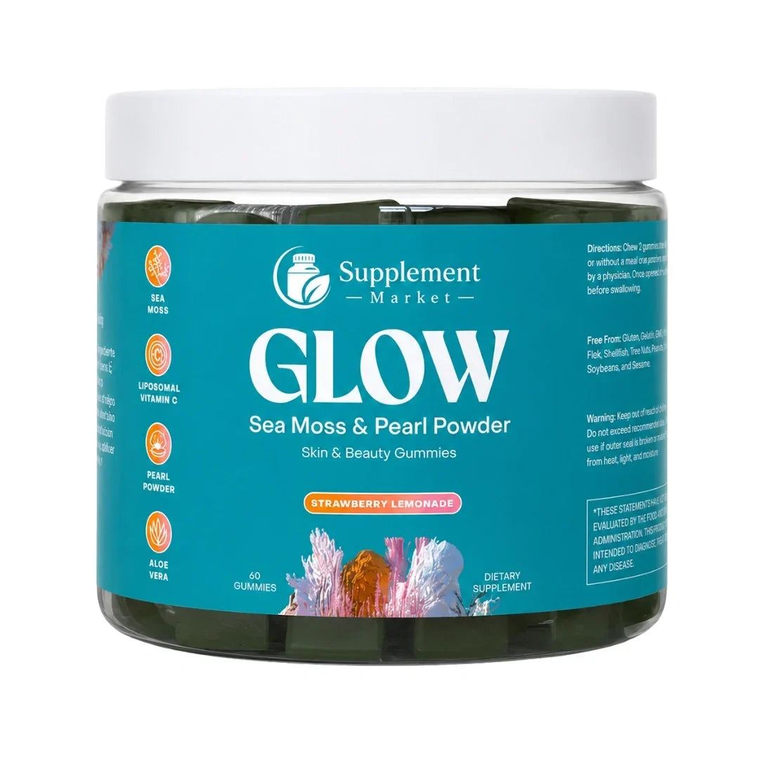 Glow Sea Moss & Pearl Gummies: door de oceaan aangedreven uitstraling & huidhydratatie