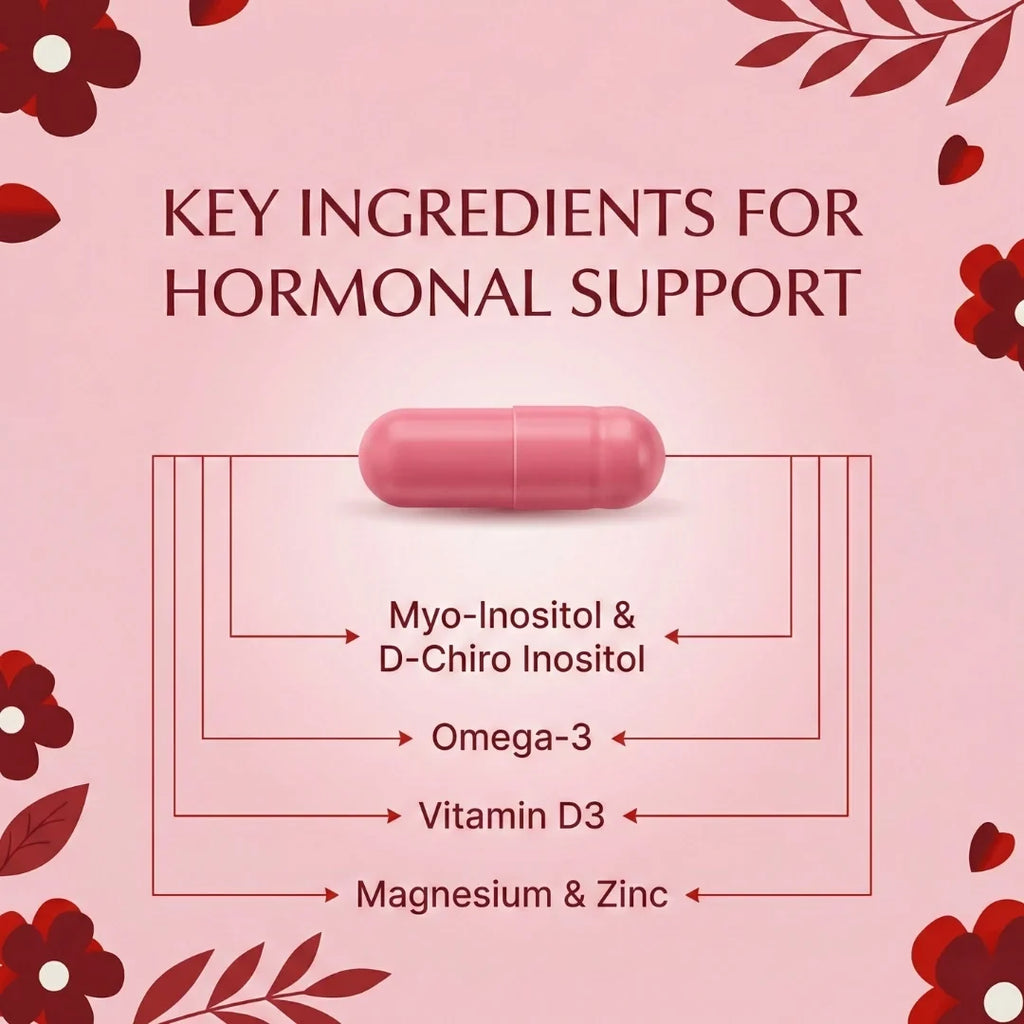 Multivitaminico Happy Hormones per la PCOS: equilibrio ormonale naturale e benessere del ciclo