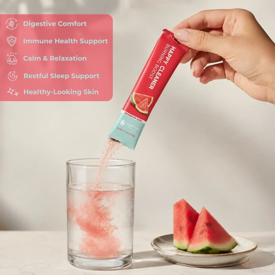 Polvere prebiotica Happy Cleaner: depurazione intestinale all’anguria e regolarità intestinale