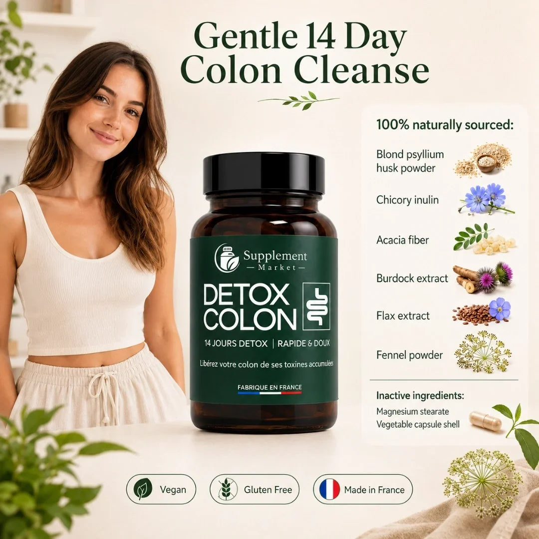 HappyDetox 14 päivän paksusuolen puhdistus: hellävarainen ruoansulatuksen tasapainotus ja turvotuksen lievitys
