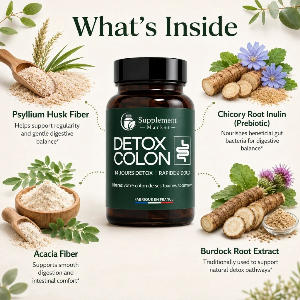 HappyDetox 14 päivän paksusuolen puhdistus: hellävarainen ruoansulatuksen tasapainotus ja turvotuksen lievitys