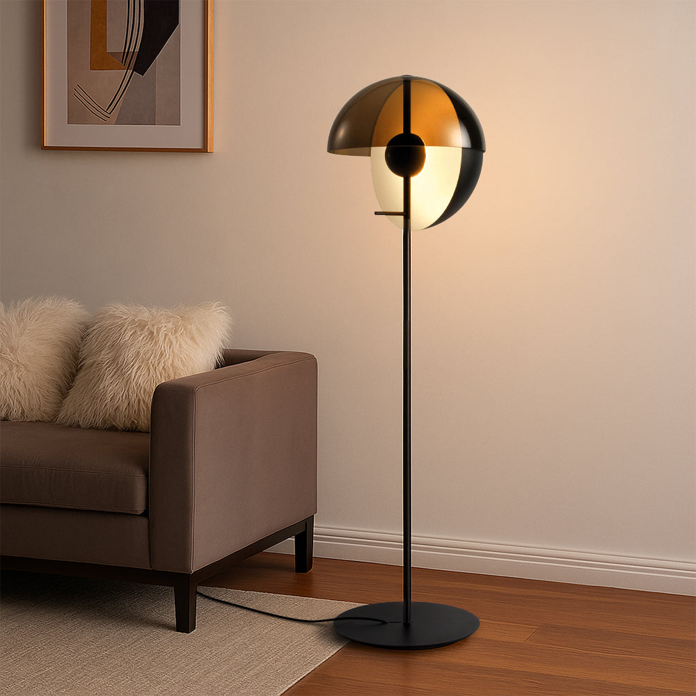 Lumoria Glass Floor Lamp With Elegant Transparent Design