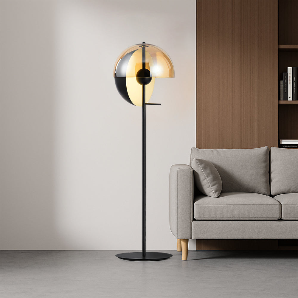 Lumoria Glass Floor Lamp With Elegant Transparent Design