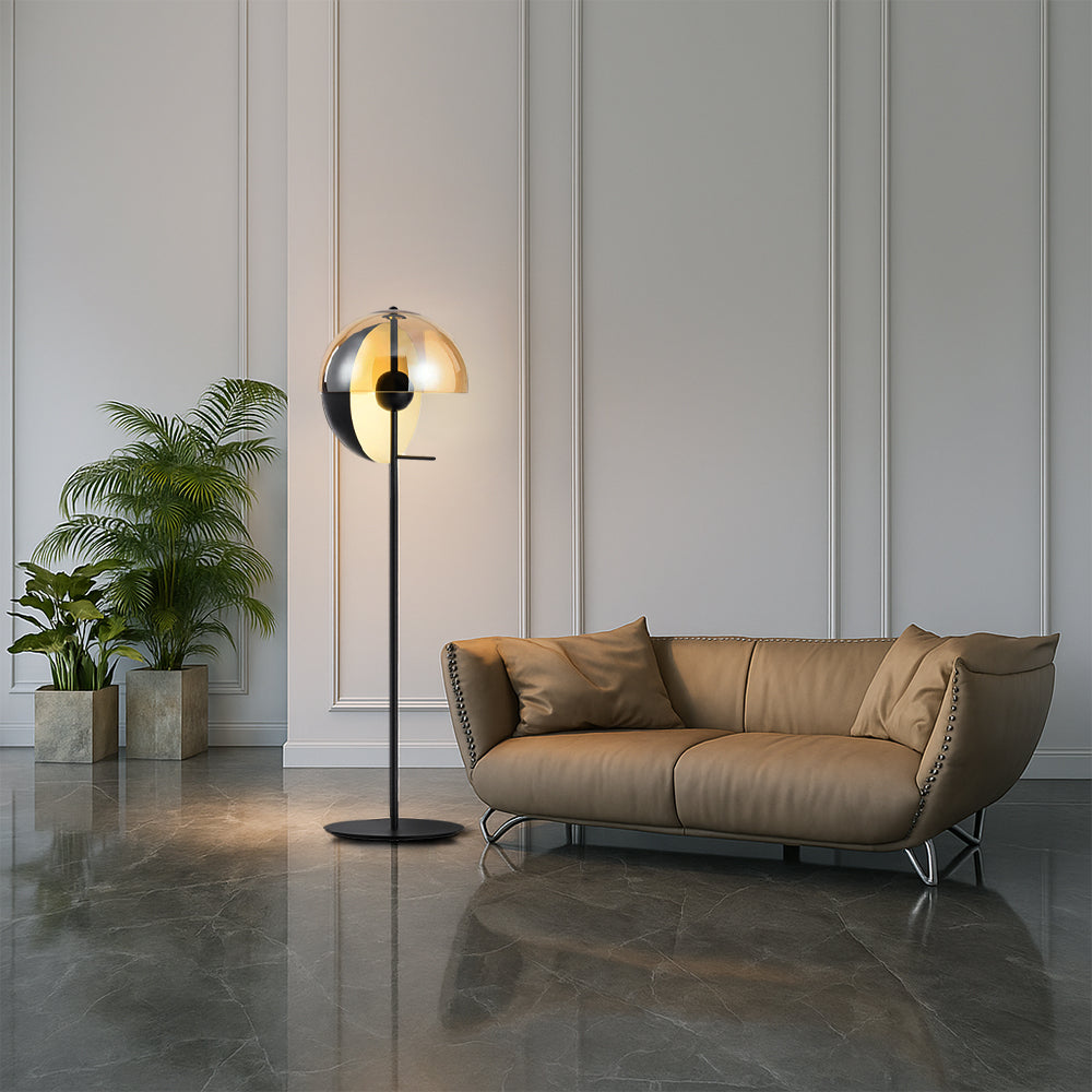 Lumoria Glass Floor Lamp With Elegant Transparent Design