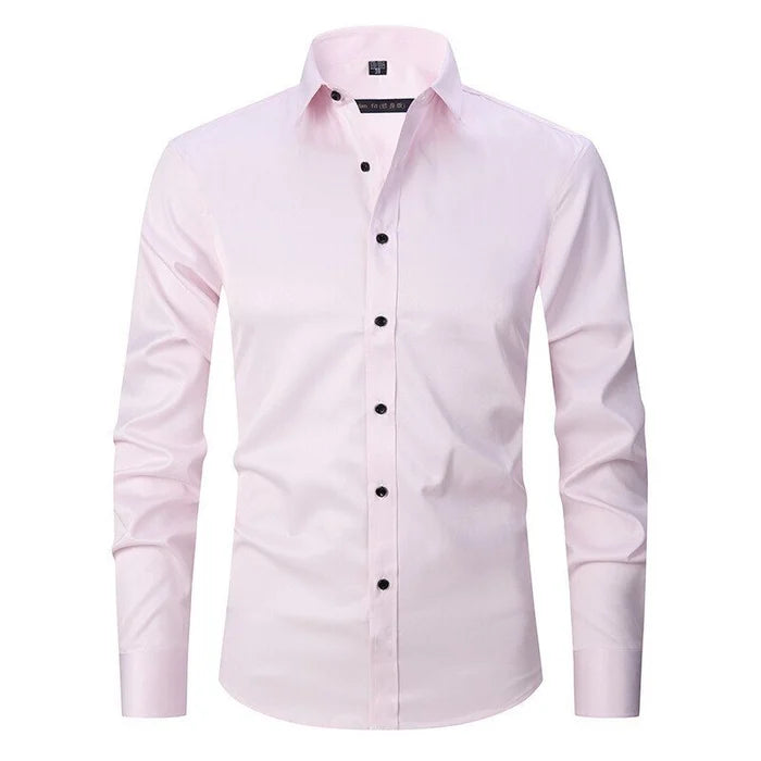 Men's Wrinkle-Free Stretch Dress Shirt | ventumra