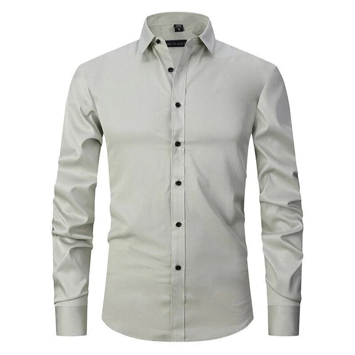 Men's Wrinkle-Free Stretch Dress Shirt | ventumra