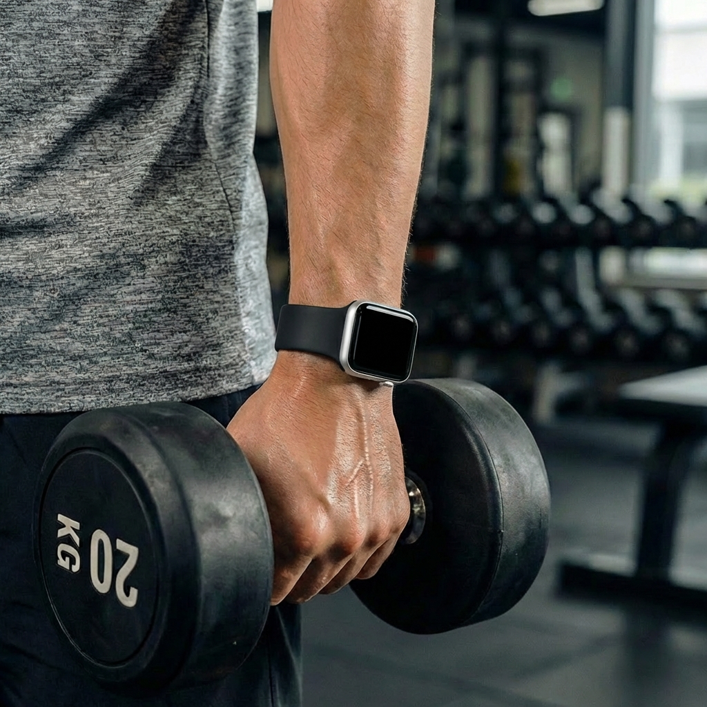Vervangende optie voor zwart siliconen Apple Watch-bandje | Ventumra