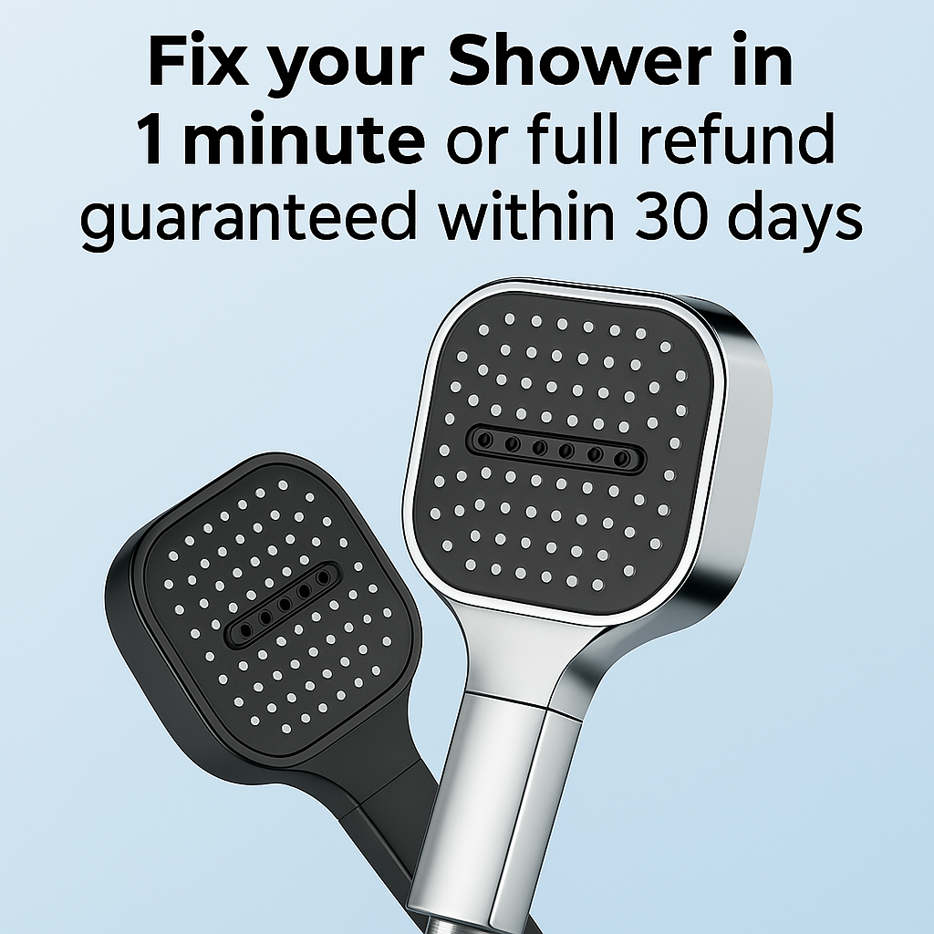 Turbo-Charged Filtration Shower Head for Enhanced Flow | ventumra